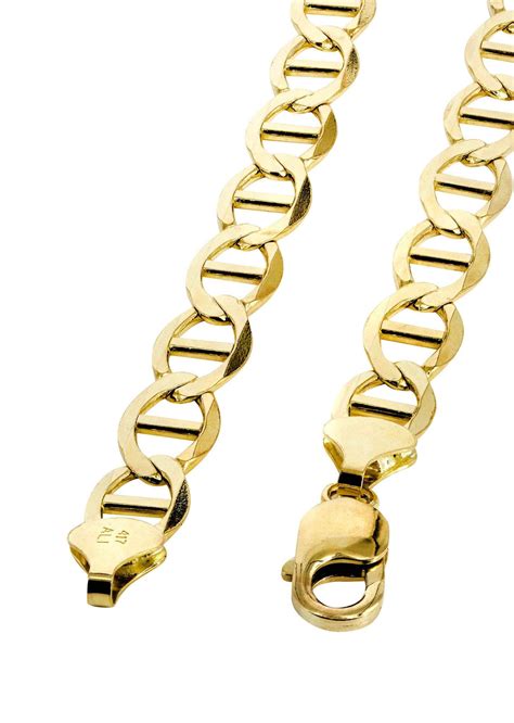 14K Gold Chain - Solid Mariner Chain – FrostNYC