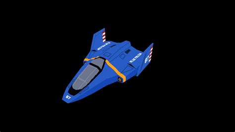 F-Zero Blue Falcon Ship - 3D model by Dwonga [b591f9d] - Sketchfab