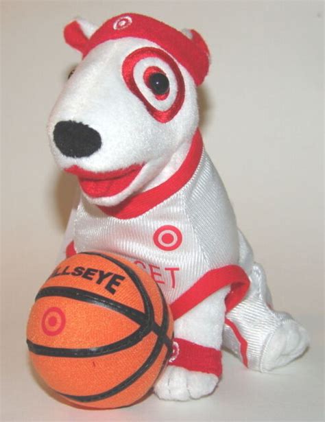 Target Dog Plush Basketball Dog Stuffed Toy Bullseye - Very Rare | eBay