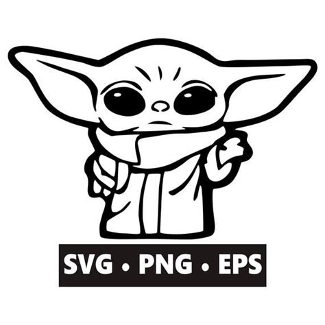 Baby Yoda SVG Instant Download Digital Download Baby Yoda | Etsy in ...