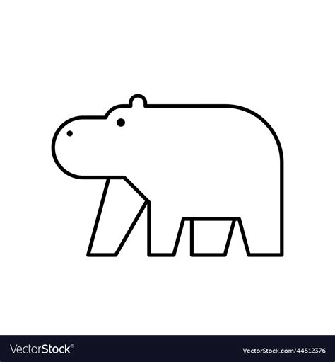 Hippo logo Royalty Free Vector Image - VectorStock