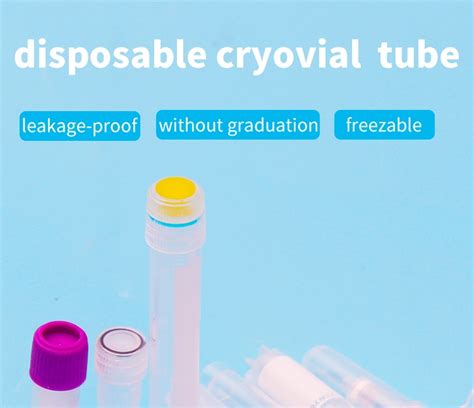 Disposable Plastic Freezing Cryovials Cryogenic Vials Cryo Tubes with ...