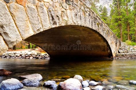 Bridge Over the Merced River Stock Photo - Image of outdoor, bridge ...