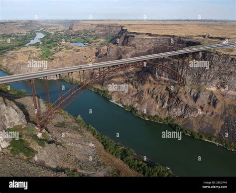 The Perrine Bridge is a truss arch span in the western United States, carrying traffic over the ...