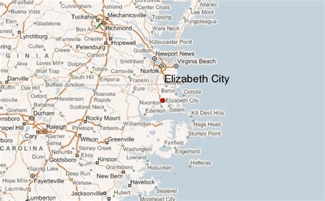 Map Of Elizabeth City North Carolina Live Beaches - Bank2home.com