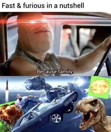 Fast And Furious In A Nutshell Because Family - Meme - Shut Up And Take My Money