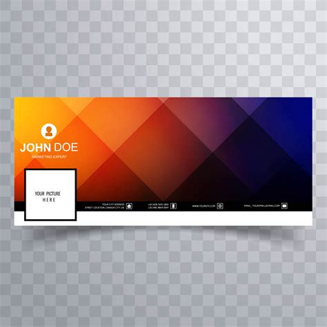 Facebook colorful timeline cover template design 237500 Vector Art at Vecteezy