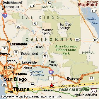 Where is Campo, California? see area map & more