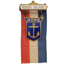 1928 Republican National Convention Rhode Island Badge. The convention was held in Kansas City ...