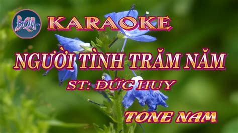 [KARAOKE] Người tình trăm năm _ tone Nam [Bình Quân Anh] - YouTube