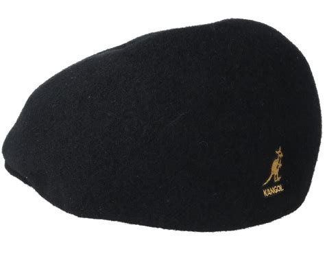 Seamless wool 507 Black Flat Cap - Kangol - Start Gorra - Hatstore