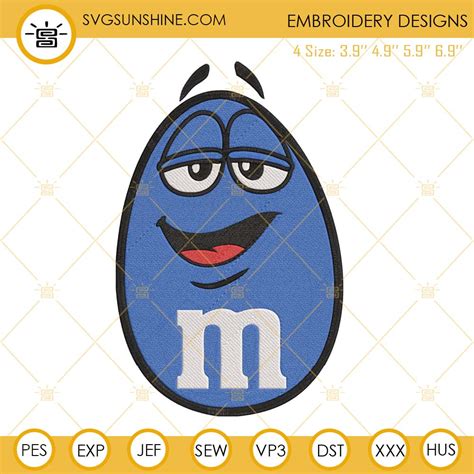 M And M Blue Candy Embroidery Designs