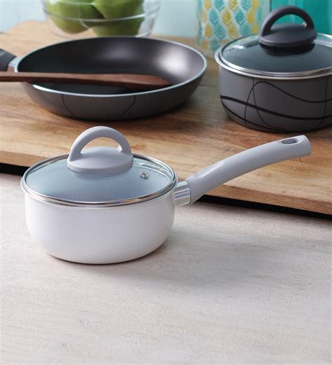 Buy Ceramic Coated Non Stick Sauce Pan with Lid - 16 Cm by Illa Online - Discontinued ...