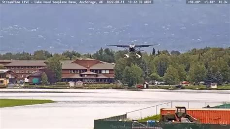 Anchorage Webcam | Lake Hood Seaplane Base - HD Video