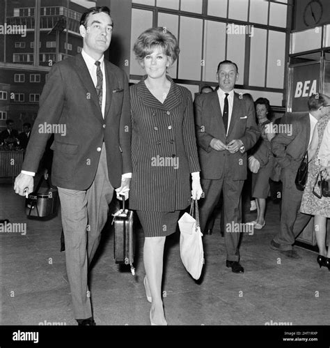 Actress Kim Novak and her husband Richard Johnson at LAP. 3rd June 1965 ...