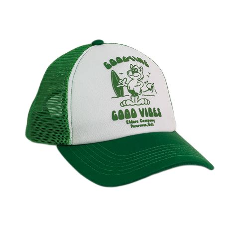 Trucker Hat – Good Vibes Green – Elders Co.