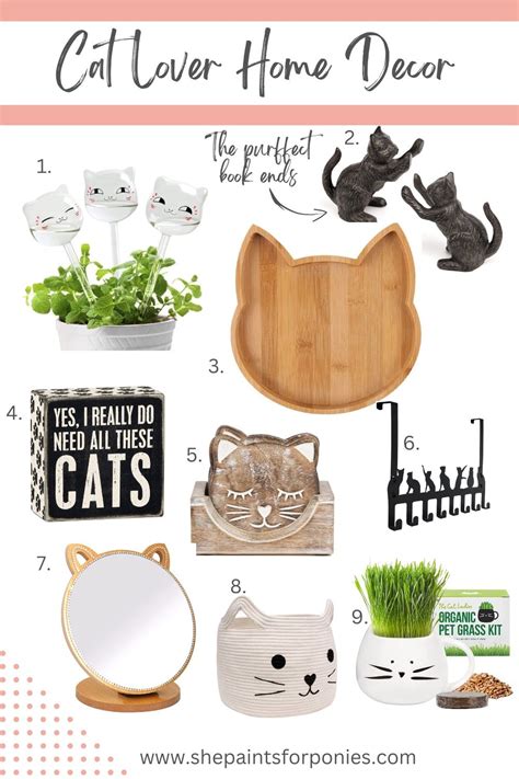 Cat Lover Home Decor | Cat Lover Gift Ideas | Cat Themed Home Decor ...