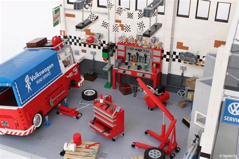 Lego Ideas - GARAGE LIFE - VOLKSWAGEN Service and Repair Workshop | Brickin' Awesome