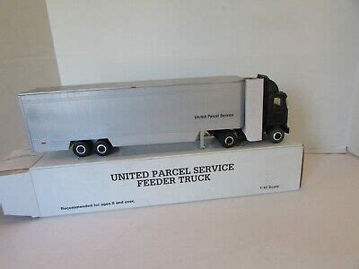 UPS United Parcel Service Feeder Truck Silver Brown 13.5"L 1/42 Diecast LotD | eBay