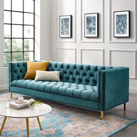 Modway Delight Tufted Button Performance Velvet Sofa - EEI-3455 ...