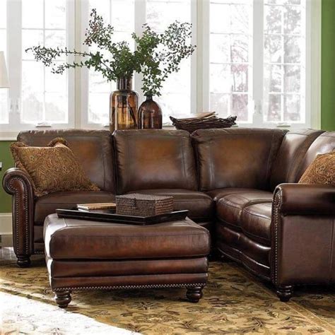 Apartment Size Leather Sectional Sofa With Chaise | Small sectional ...