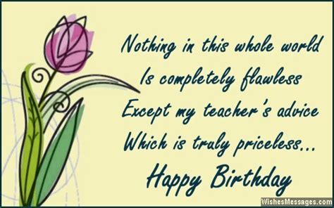 Birthday Wishes for Teachers: Quotes and Messages – WishesMessages.com