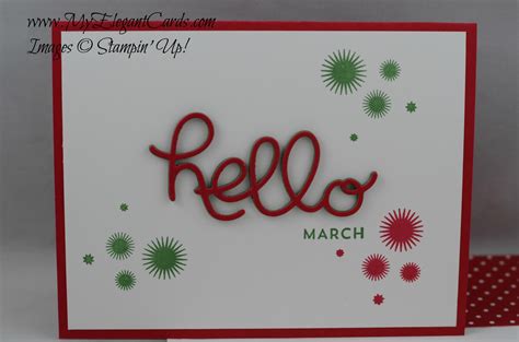 Perpetual Birthday calendar - hello March - My Elegant Cards