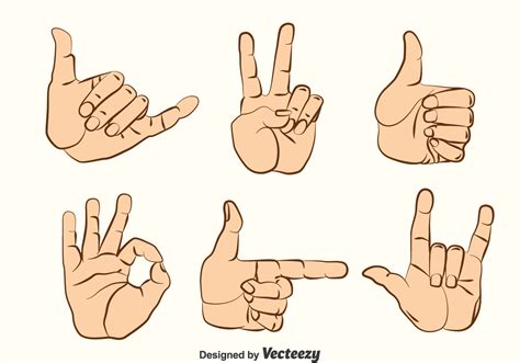 Hand Gestures Clip Art