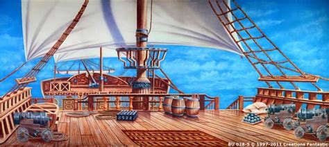 Backdrop BU028-S Pirate Ship Deck | Pirate ship, Deck images, Pirates