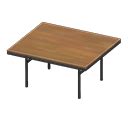 Cool dining table - Black - Brown | Animal Crossing (ACNH) | Nookea