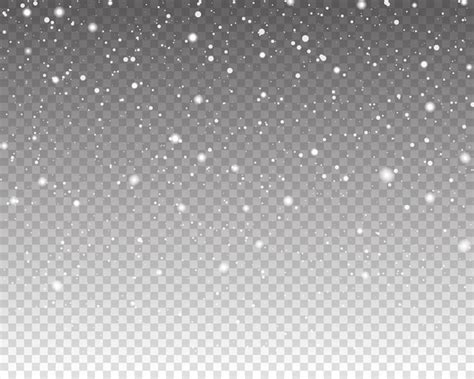 Premium Vector | Falling snow isolated on transparent background