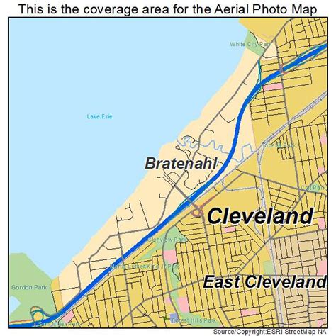 Aerial Photography Map of Bratenahl, OH Ohio