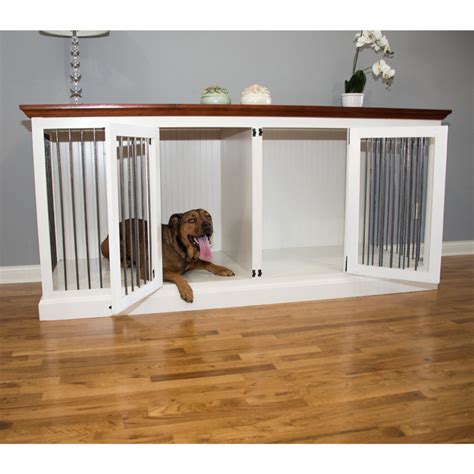 Eagle Furniture Large Double Wide Dog Crate Credenza - Walmart.com | Diy dog crate, Double dog ...