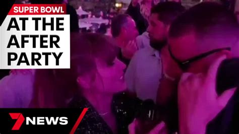 Super Bowl after-party sees star couple in the spotlight | 7NEWS