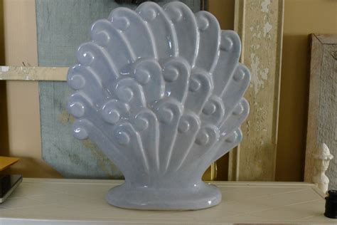 Gonder Pottery peacock waves vase