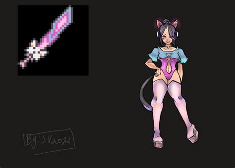 Humanization Meowmere Terraria by SakuraOil14 on DeviantArt