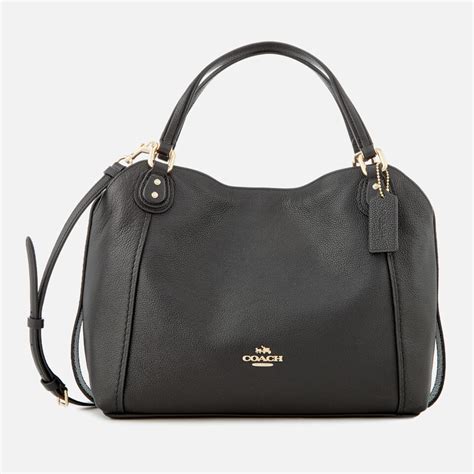 Coach Women's Edie 28 Shoulder Bag - Black - Free UK Delivery Available