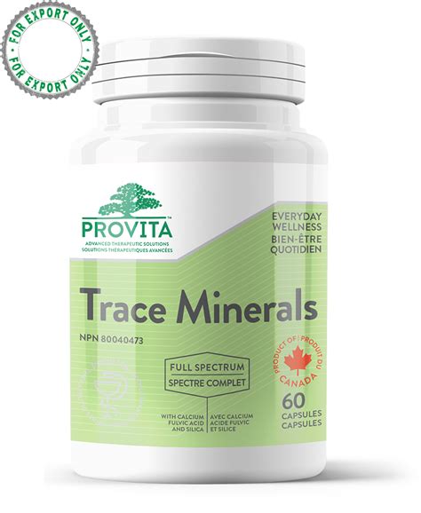 TRACE MINERALS COMPLEX – 60 capsules | Naturaheal