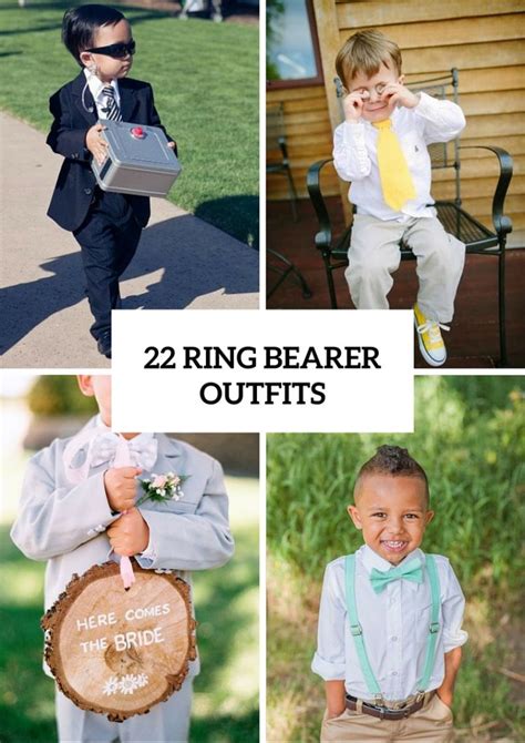 22 Cute And Stylish Ring Bearer Outfits - Weddingomania