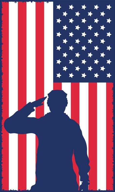 usa flag with soldier silhouette 10854025 Vector Art at Vecteezy