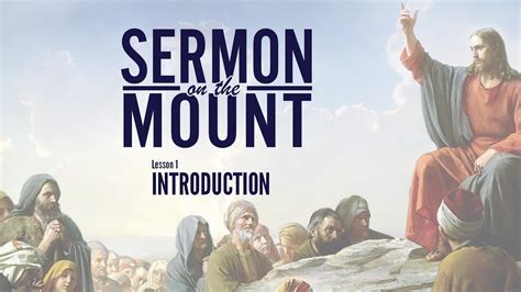 Lesson 1: Introduction | Sermon on the Mount - YouTube