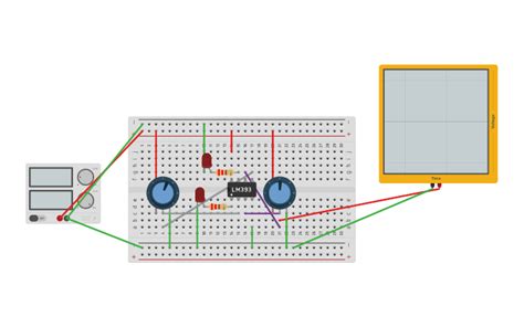 Circuit design lm393 comparator simple example - Tinkercad