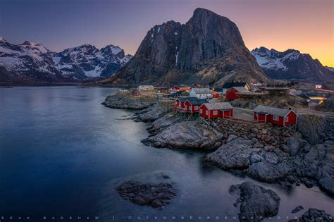 Hamnøy Village 2 stock image, moskenesøya, Norway - Sean Bagshaw Outdoor Exposure Photography