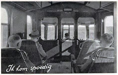 transpress nz: Dutch railcar interior, 1930s