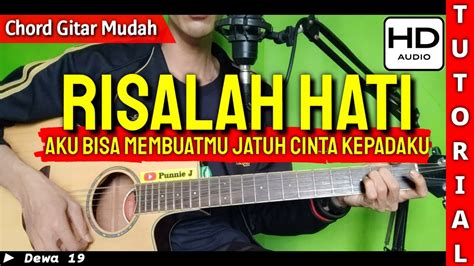 Chord Risalah Hati Gampang dari Am - YouTube