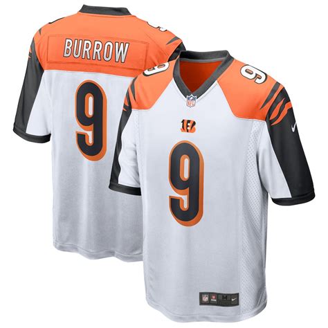 Men's Nike Joe Burrow White Cincinnati Bengals Player Game Jersey