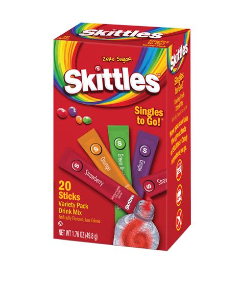 Skittles Singles To Go Variety 20 Pack (6 count) – Pacific Distribution