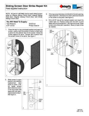 Fillable Online 19971024 Door Strike Kit Fax Email Print - pdfFiller