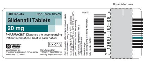 Sildenafil Tablets - FDA prescribing information, side effects and uses