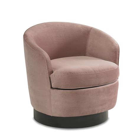 Upholstered Round Swivel Chair – English Country Home